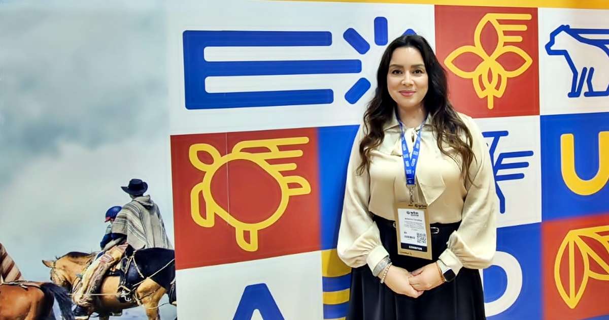 Representantes do Equador no estande durante a WTM Latin America 2026